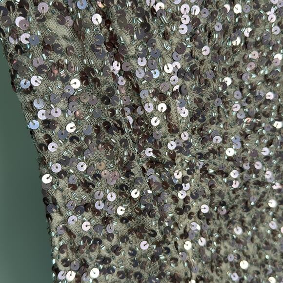 NWT MAC DUGGAL Rosewood Sleeveless Sequined Midi Sheath Dress Women’s - Picture 6 of 11